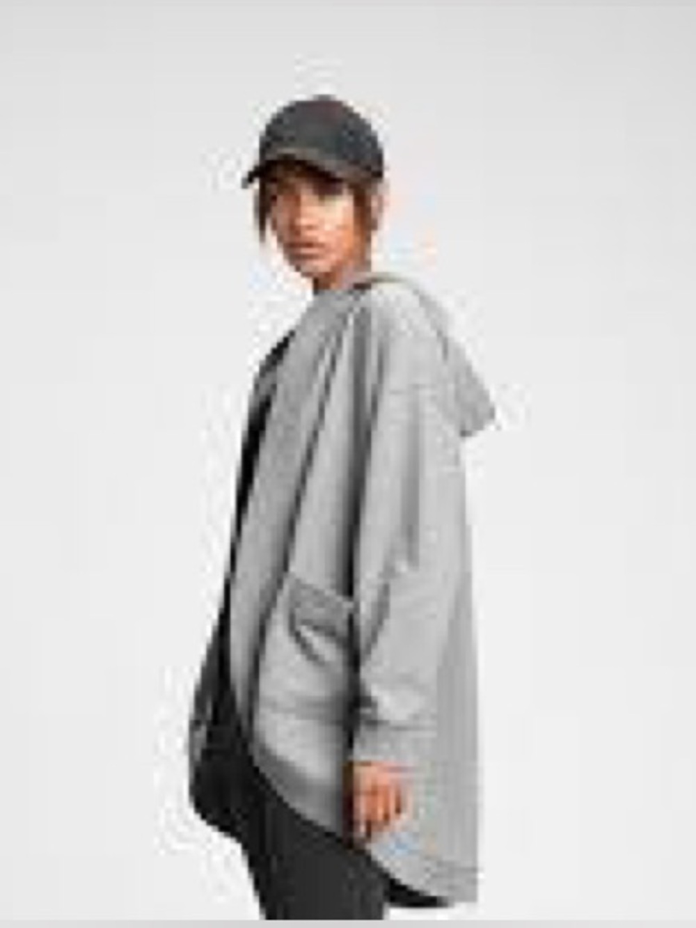 NWT Gap Sweats Grey Heather Open Front Hooded Cardigan XL Tall